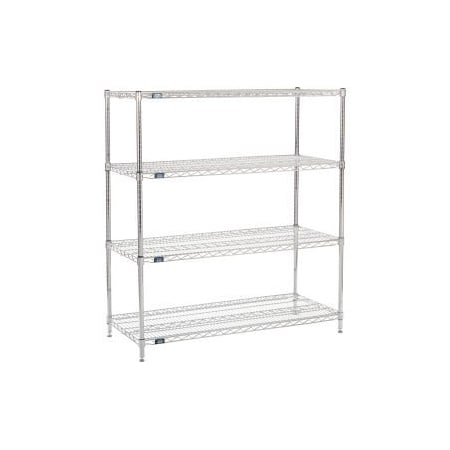 Global Equipment Nexel    Chrome Wire Shelving Starter - 54"W x 21"D x 54"H 21545C